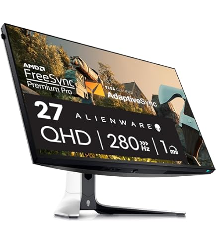 Alienware AW2723DF 27 Inch QHD (2560x1440) Gaming Monitor, 280Hz